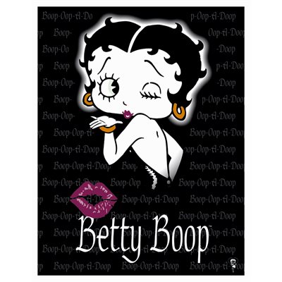 Enseigne metal Betty Boop bec