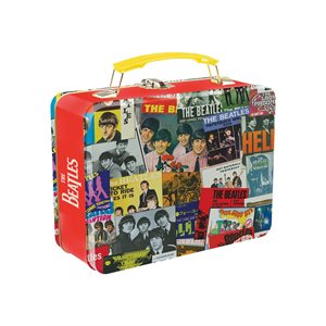 Beatles singles embossed lunch box
