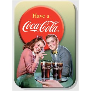 Coca-Cola young couple magnet