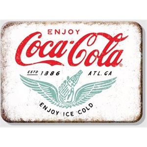 Coca-Cola white magnet