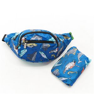 Blue sea creatures bum bag