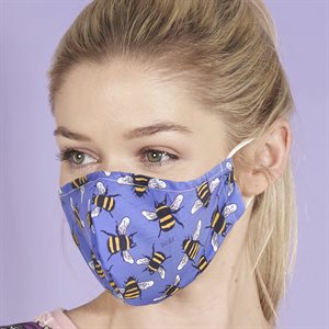Purple bees face cover