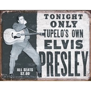 Elvis Tupelo Own 16x12 Metal Sign