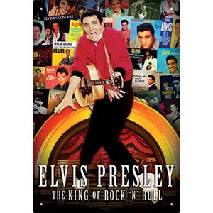 Enseigne metal Elvis Albums 8x12