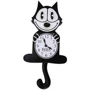Felix the cat animated Clock