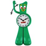 Gumby motion clock moving arm