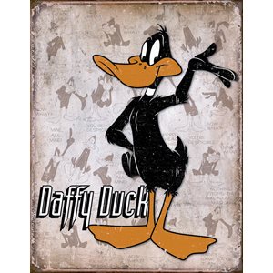 Enseigne Metal Daffy Duck LT 12x16