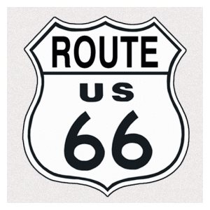 Route 66 Shield metal sign