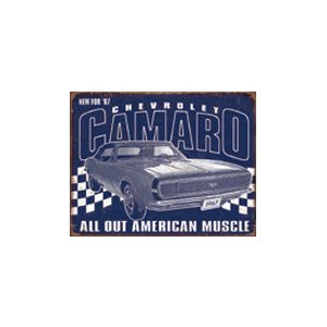 Enseigne metal Chevrolet Camaro