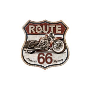 Enseigne metal Route 66