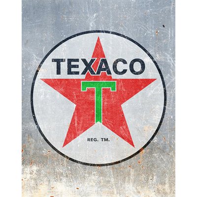 Enseigne metal Texaco