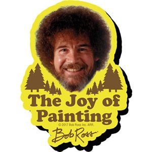 Aimant funky ch BOB ROSS JOY OF PAINTING
