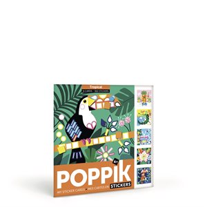 Poppik cartes stickers - tropical