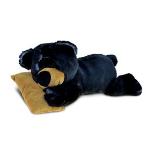 SLEEPING BLACK BEAR PLUSH