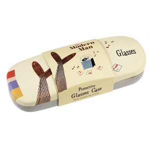 modern man glasses case & cleaning cloth