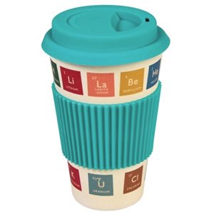 periodic table bamboo travel mug