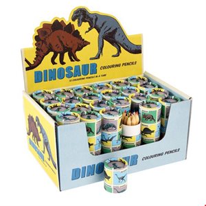 dinosaur set of 12 coloring pencils