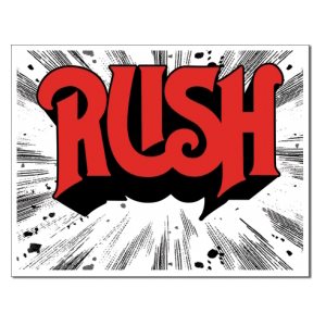 Rush 12x16 Metal Sign