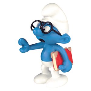 Smurf w / glasses Collectoys