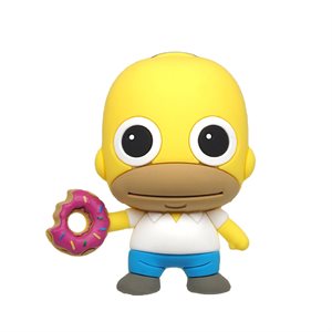 Aimant 3D mousse Homer avec donut