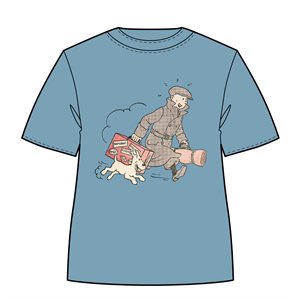 T-shirt BLEU Tintin valise S