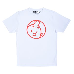 Tintin face white XXL T-shirt