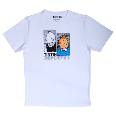 T-shirt Tintin reporter blanc 4A