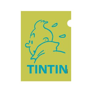 Chemise plast Tintin Vert#