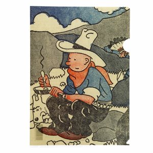 Plas. Tintin folder America - 1932