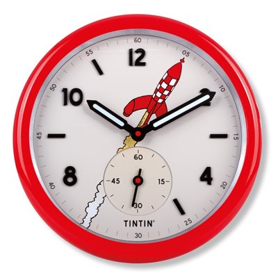 Horloge lune rouge